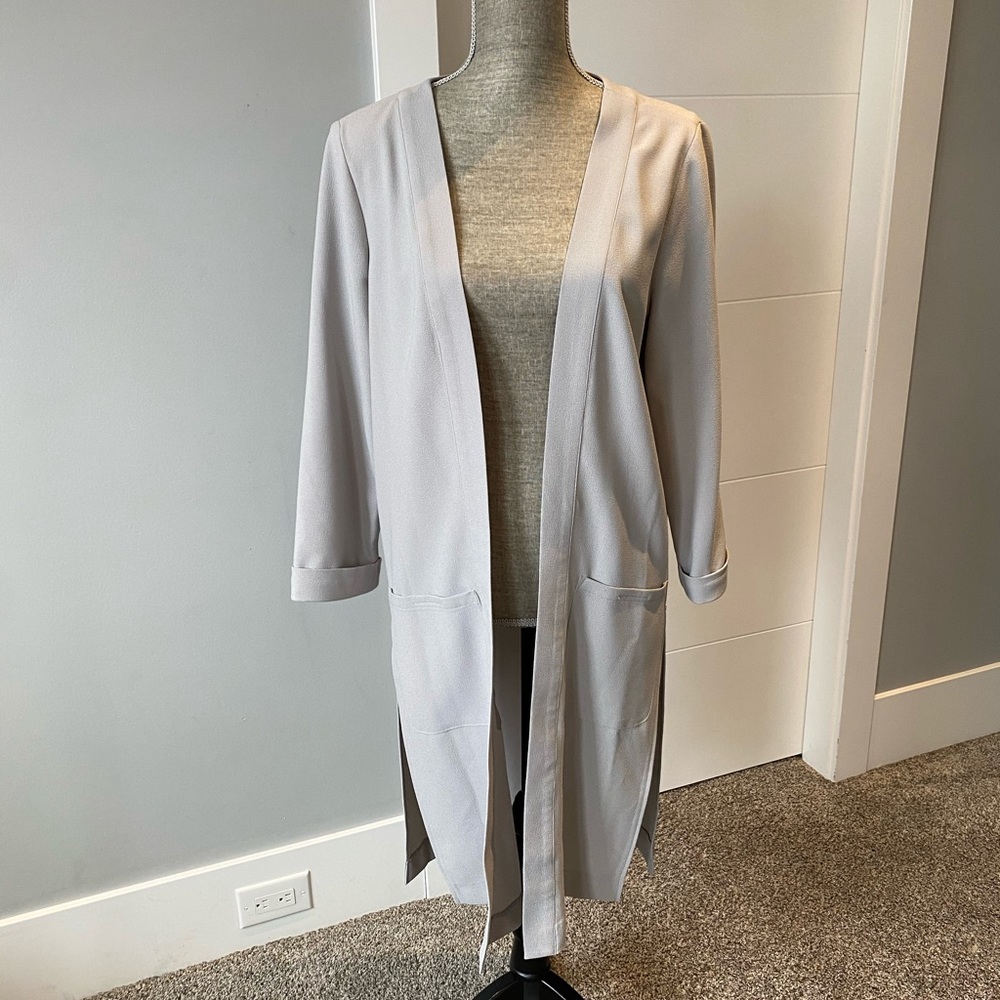 BNWT Grey Duster Coat blazer